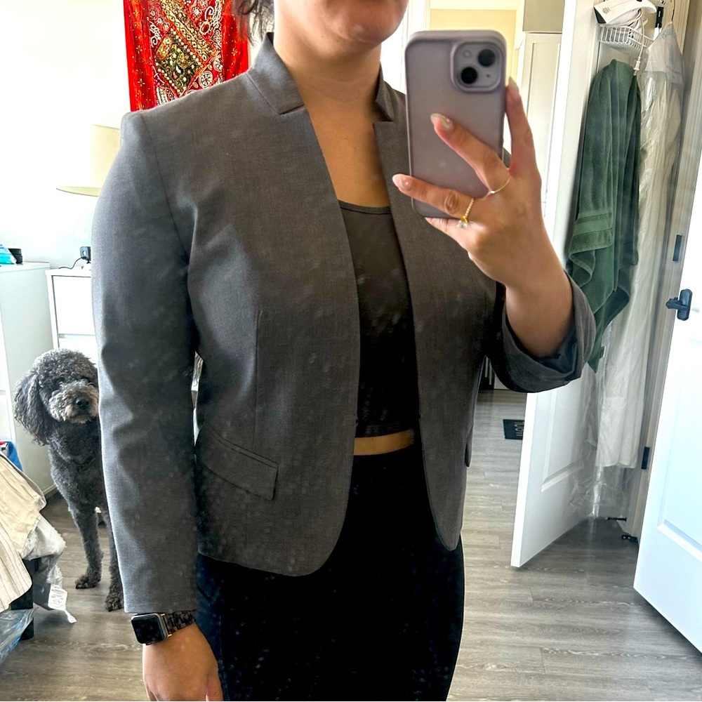 Gray Nine West Blazer